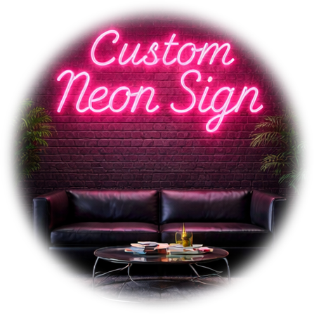 Custom neon sign example